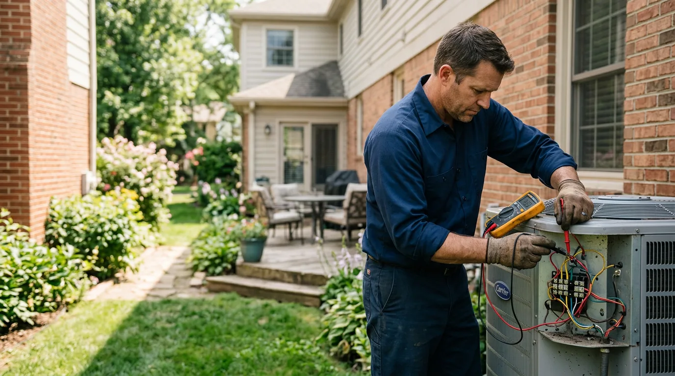 HVAC technician working near Ross, CA